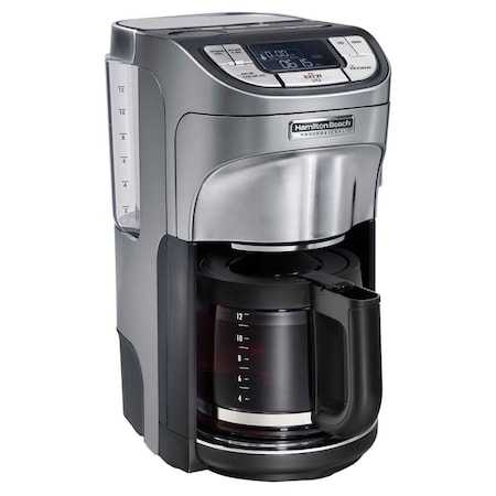 Hamilton Beach Hamilton Beach 12 cups Black/Silver Coffee Maker 49500